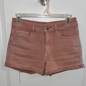 American Eagle Rose Jean Shorts
